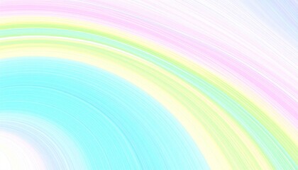 Fototapeta premium Pastel rainbow wave design in soft colors featuring delicate lines and gradual transitions