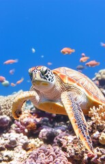 Fototapeta premium sea turtle on the beach