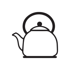 Obraz premium teapot silhouette vector illustration