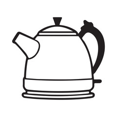 tea kettle vector illustration