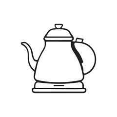 teapot on white background