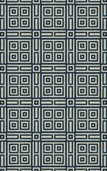 A detailed geometric pattern showcases interlocking squares and lines in alternating dark and light shades, ideal for design projects