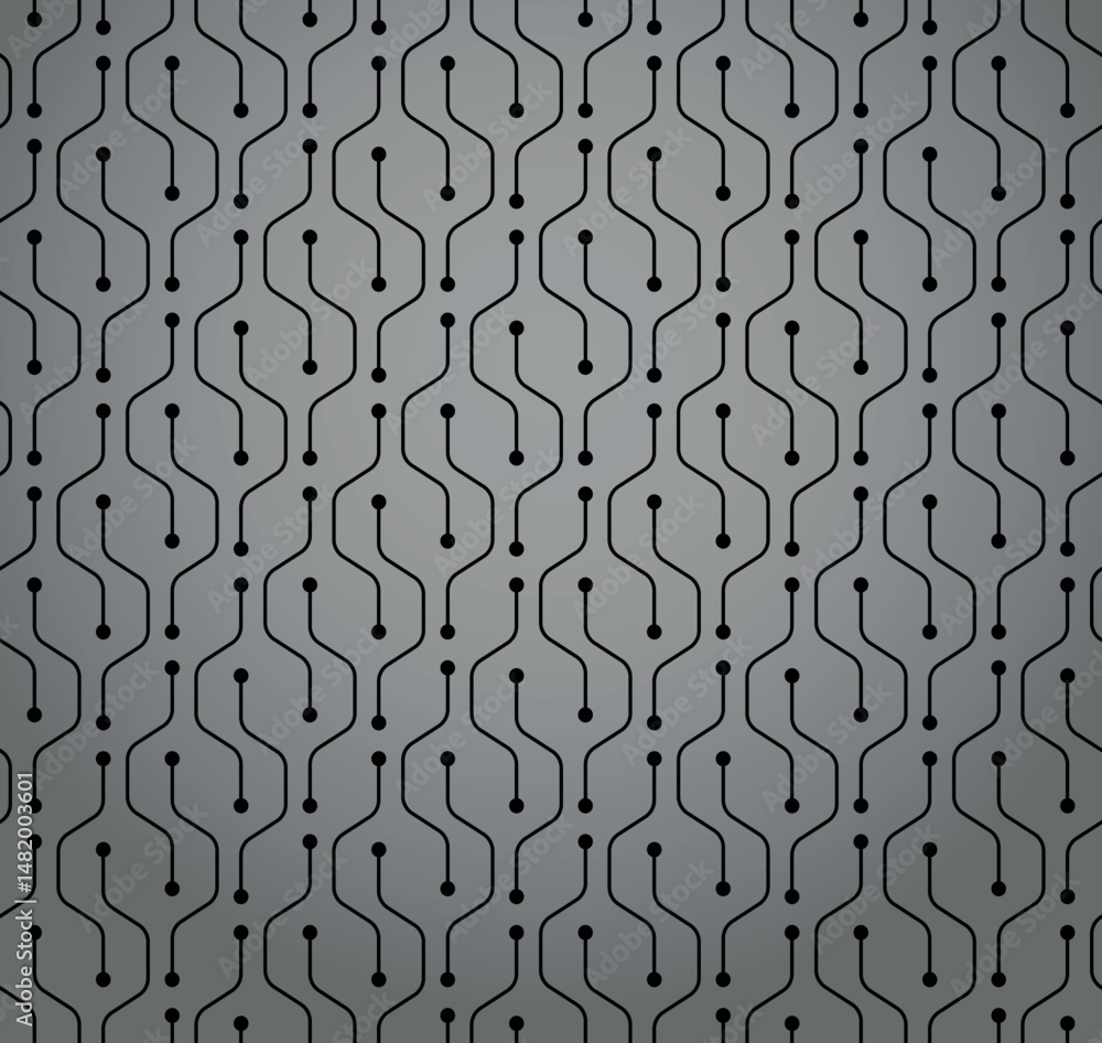 Poster abstract geometric pattern with stripes, lines. seamless vector background. gray and black ornament.