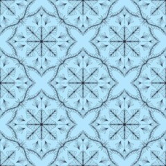 seamless pattern with snowflakes