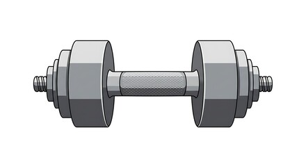 Isolated Dumbbell Illustration Fitness Weightlifting Workout Tool