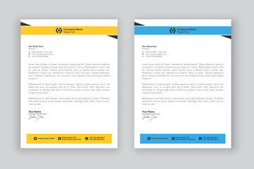 Obraz premium business corporate letterhead design template 