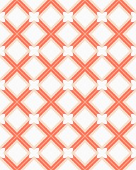 A vibrant grid of interlocking diamonds displays a red and white pattern that enhances contemporary interior design and art projects