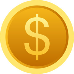 Obraz premium golden dollar sign