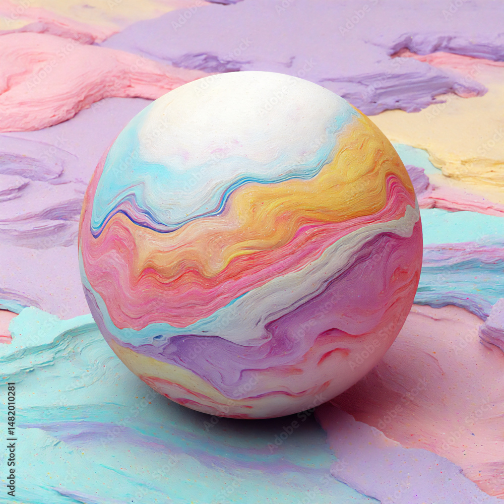 Poster soft and abstract 3d rendering featuring a background of swirling pastel light particles in lemon ye