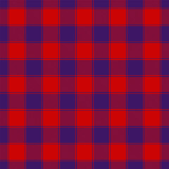 Production textile check background, hat vector texture tartan. Harvest seamless pattern plaid fabric in violet and red colors.