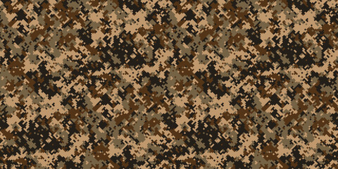 Desert camouflage pattern texture.  Perfect for backgrounds, military designs, or tactical themes.  This seamless digital print evokes a sense of concealment and strategy.