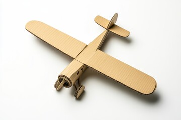 Cardboard model airplane, classic design
