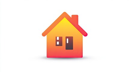 A home icon isolated on a white background. 