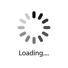 Loading and buffering symbols icon collection for websites and app. Loading Icons and Progress Bar in Circular Spinners Load Indicators.  Load bar, buffer loader, status, download or upload icons.