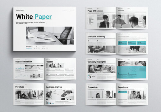 White Paper Template Landscape