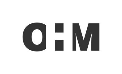 OHM logo design. Initial letter O H M bold font style for tech startups, consulting, corporate branding. Creative company name, headlines typography identity, trendy logotype.