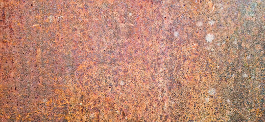 The texture of a rusty metal surface.