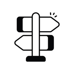 Crossroads Vector icon