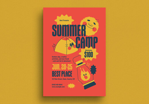 Kids Summer Camp Event Flyer