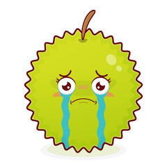 durian scared face cartoon cute
