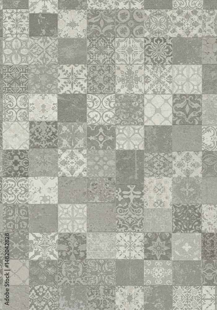 Poster gray patchwork pattern background texture