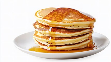 Pancake isolated on white background