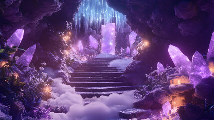 Naklejka premium Mountain Chalet Crystal Gardens Cloud Shee 8B7A5641