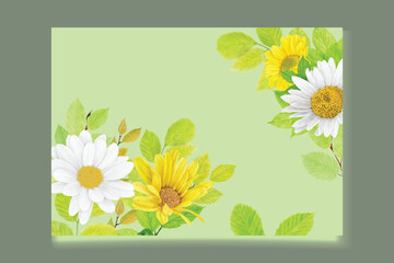 watercolor CHRYSANTHEMUM card set