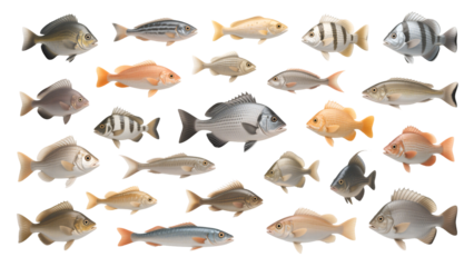 Diverse Collection of Fish Species High-Resolution Images for Identification and Study