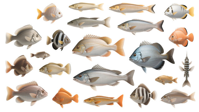 Diverse Collection of Fish Species A Visual Guide to Aquatic Life