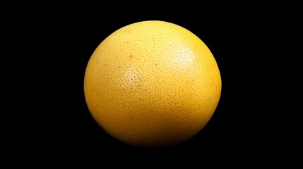 Fresh Whole Lemon on Dark Background – Citrus Fruit Close-Up