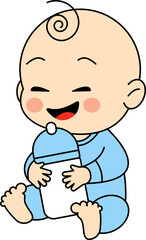 Babies in Cheerful Poses