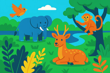 Naklejka premium wildlife