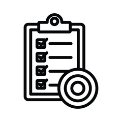 Checklist Vector icon which can easily modify or edit