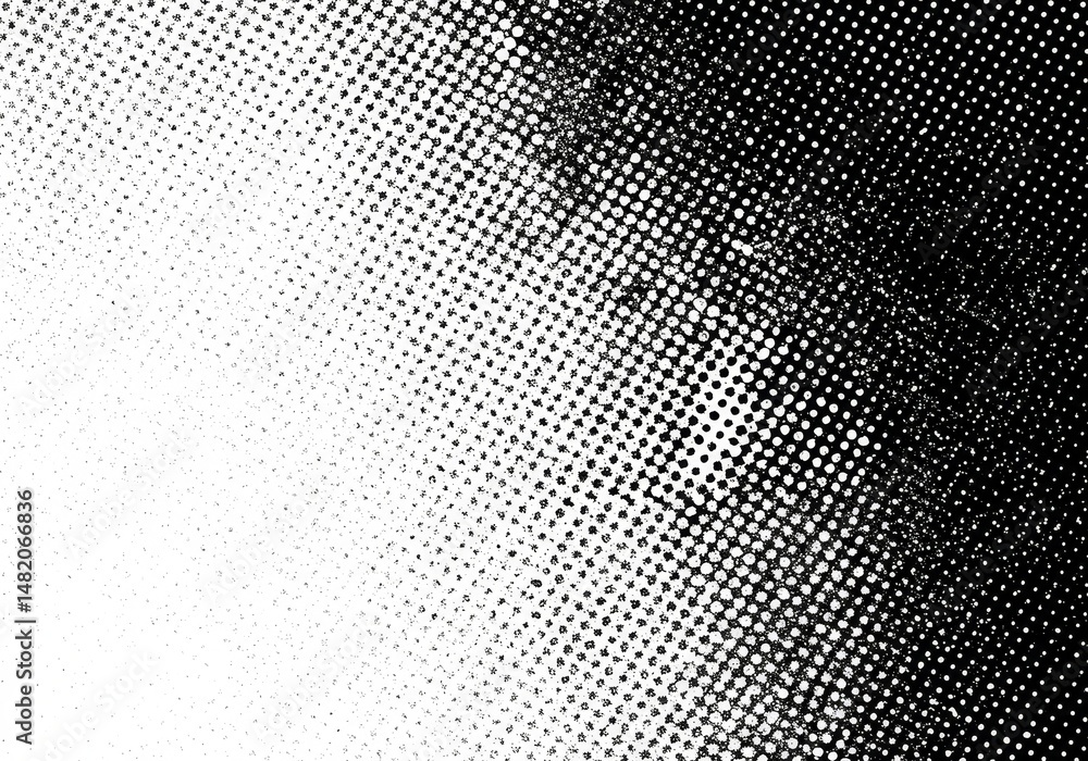 Poster monochrome gradient halftone texture background