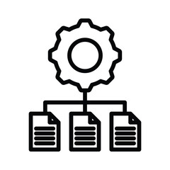Data processing Vector icon which can easily modify or edit