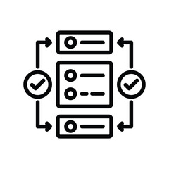 Workflow Vector icon which can easily modify or edit
