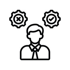 Decision making Vector icon which can easily modify or edit