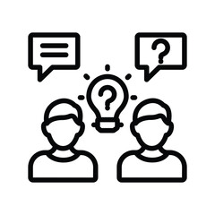 Sharing idea Vector icon which can easily modify or edit