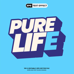 Minimalism Editable 3D Text Effect Design New