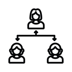 Leadership Vector icon which can easily modify or edit