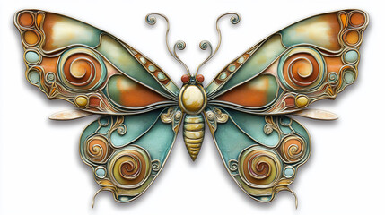 Ornate butterfly illustration