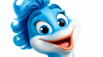 Cartoon bird-like character