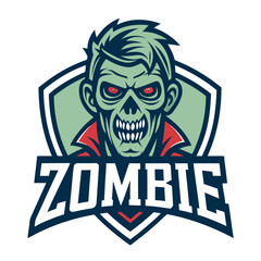 Fototapeta premium Zombie T Shirt Design 