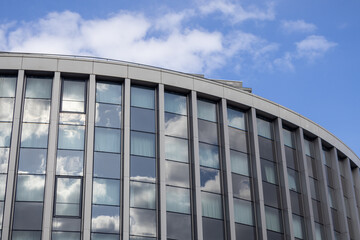 modern office building with blue sky
