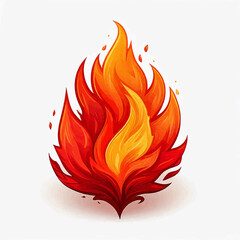 Modern Sharp Flame Vector