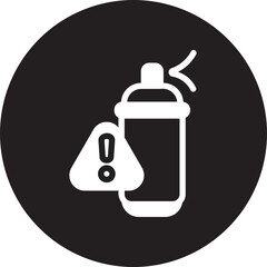 Aerosol glyph icon