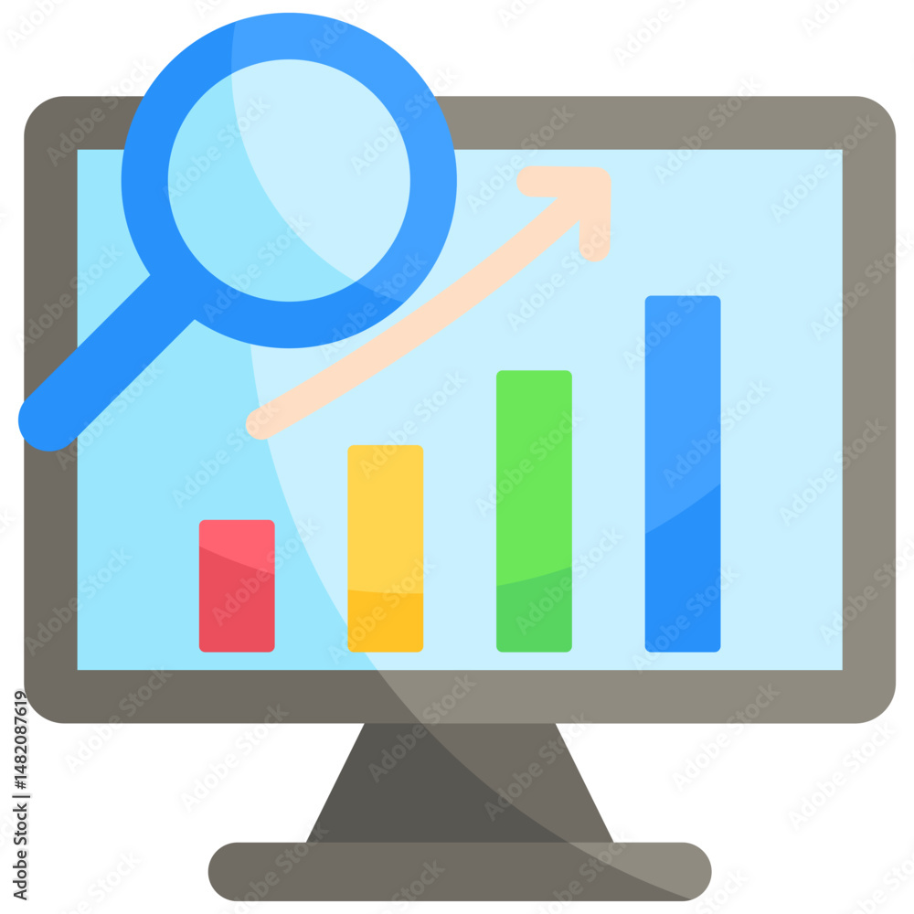Poster predictive analytics icon