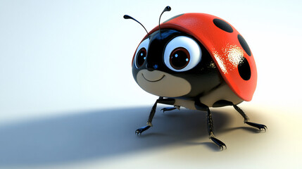 Fototapeta premium Cartoon ladybug