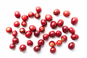 fresh coffee on a white background